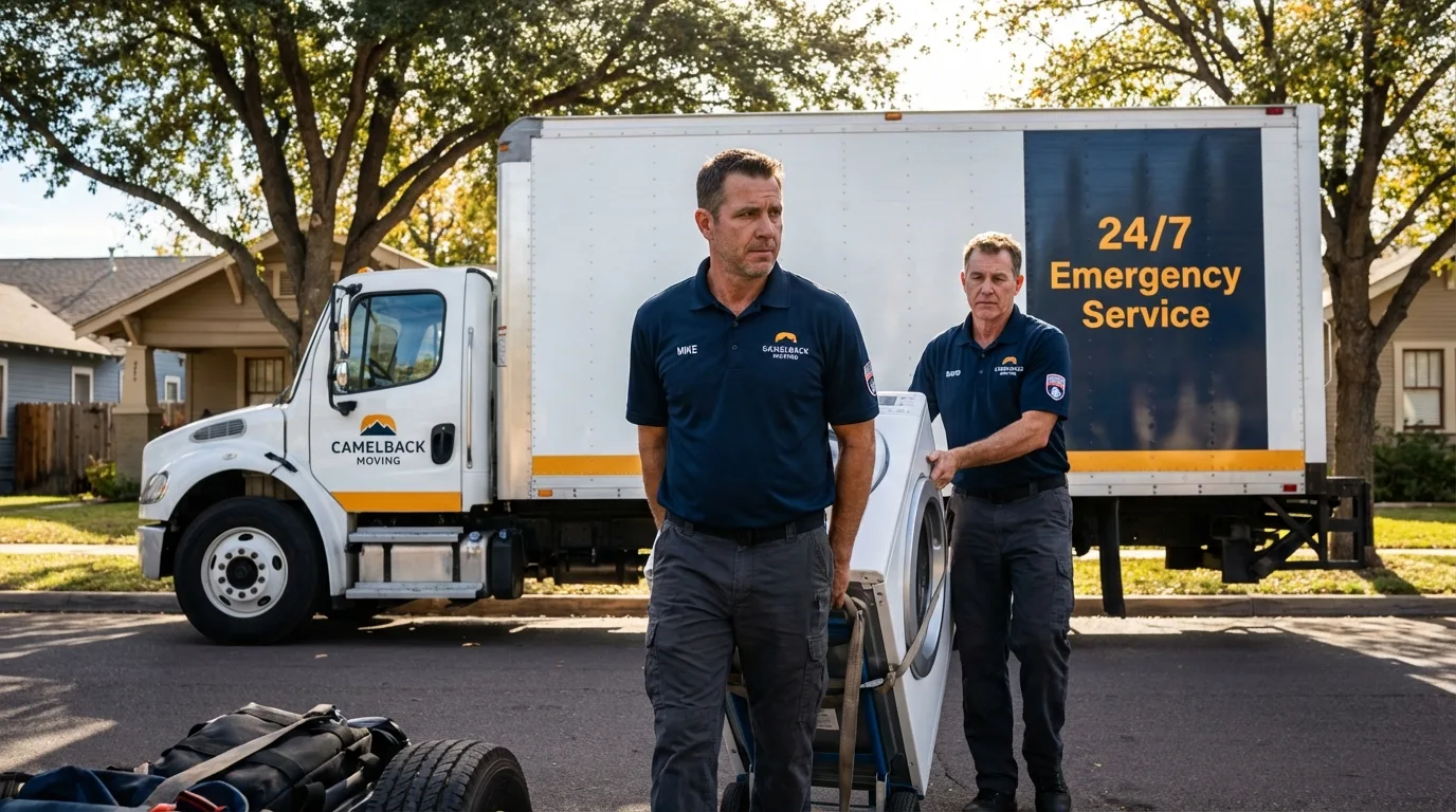 CamelBack Moving crew loading furniture in North Arlington, NJ