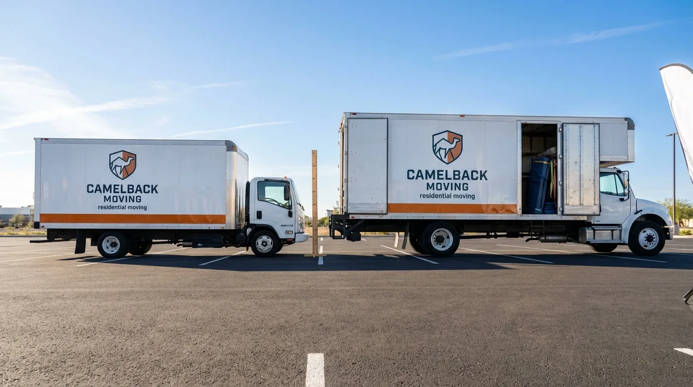 Moving truck size capacity guide in North Arlington
